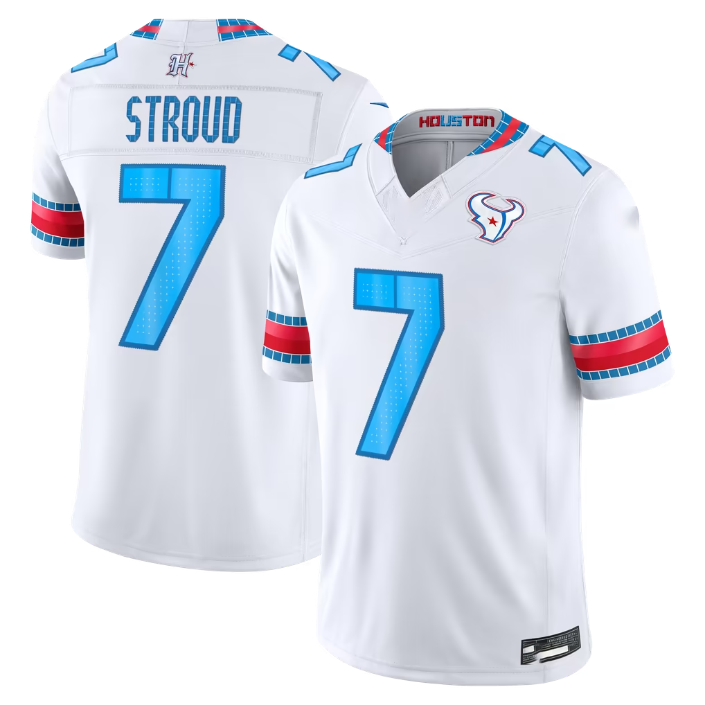 Kooe H.Texans #7 C.J. Stroud White 2026 Rivalries Collection Limited Stitched Jerseys