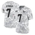 Kooe H.Texans #7 CJ Stroud Player Arctic Camo Salute To Service Limited Game Stitched Jerseys