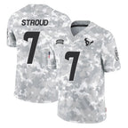 Kooe H.Texans #7 CJ Stroud Player Arctic Camo Salute To Service Limited Game Stitched Jerseys
