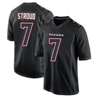 Kooe H.Texans #7 CJ Stroud Player Black Fashion Home Game Stitched Jerseys