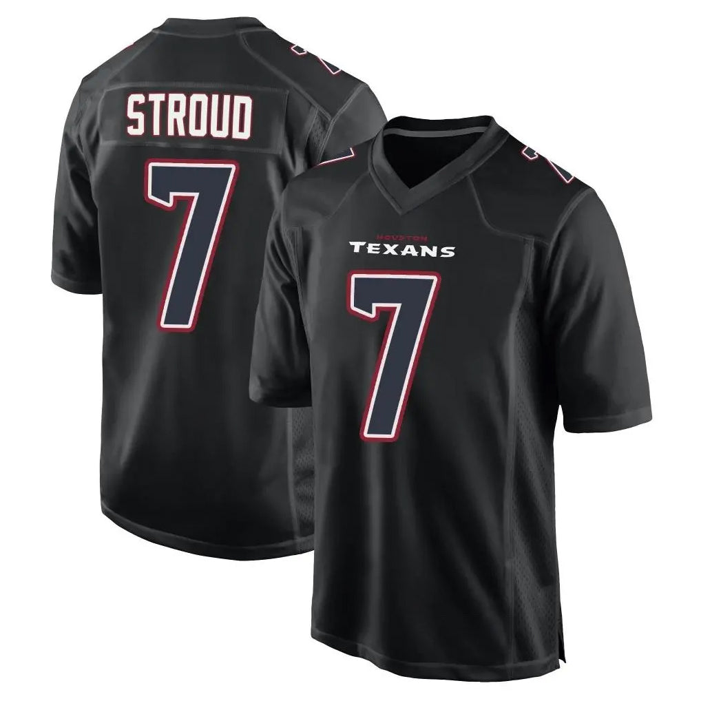 Kooe H.Texans #7 CJ Stroud Player Black Fashion Home Game Stitched Jerseys