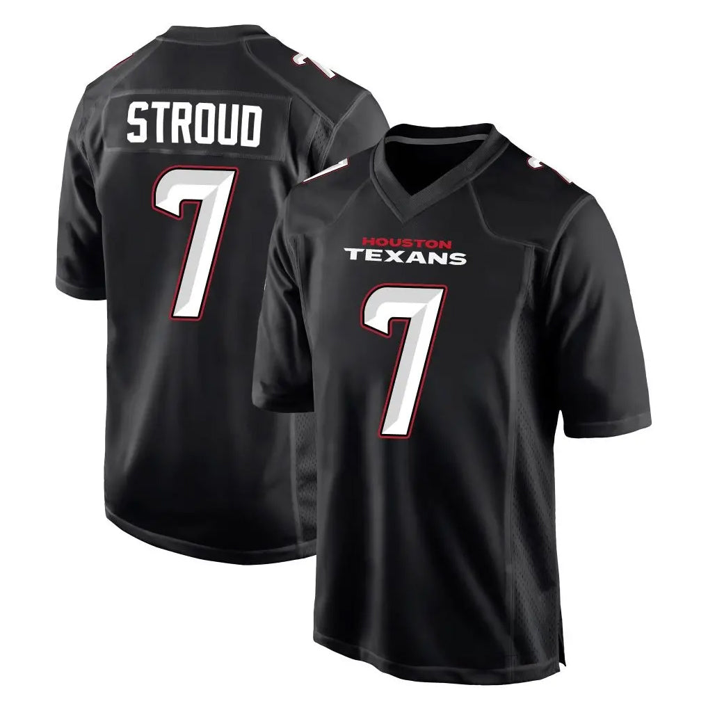 Kooe H.Texans #7 CJ Stroud Player Carbon Black Fashion Home Game Stitched Jerseys
