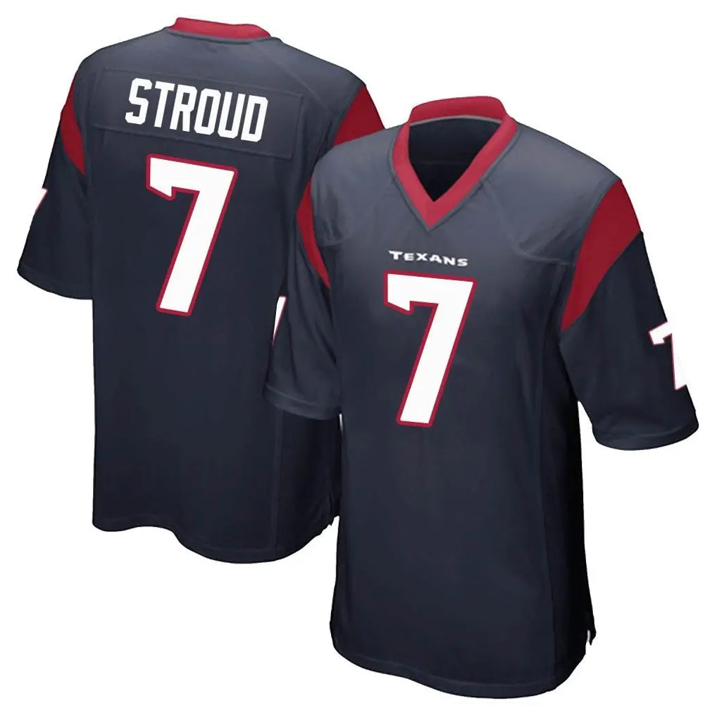 Kooe H.Texans #7 CJ Stroud Player Navy Home Game Stitched Jerseys