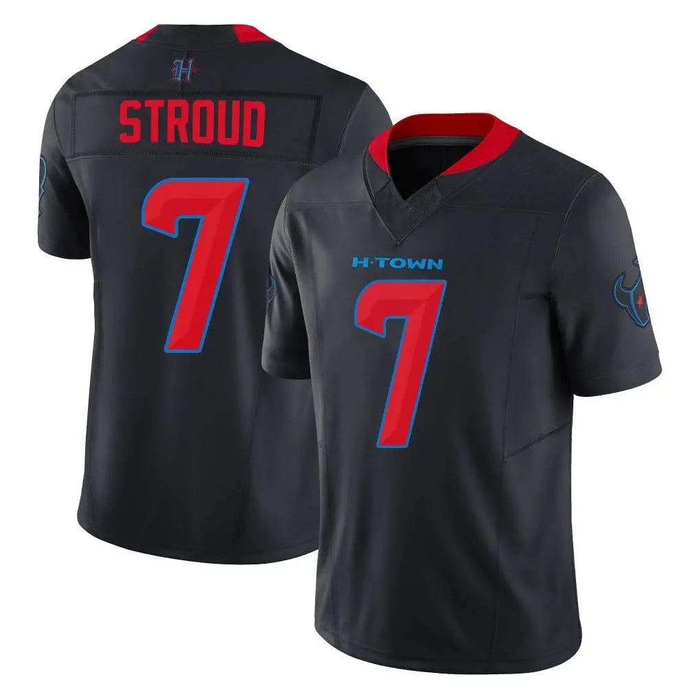 Kooe H.Texans #7 CJ Stroud Player Navy Limited 2nd Alternate Vapor F.U.S.E. Home Game Stitched Jerseys