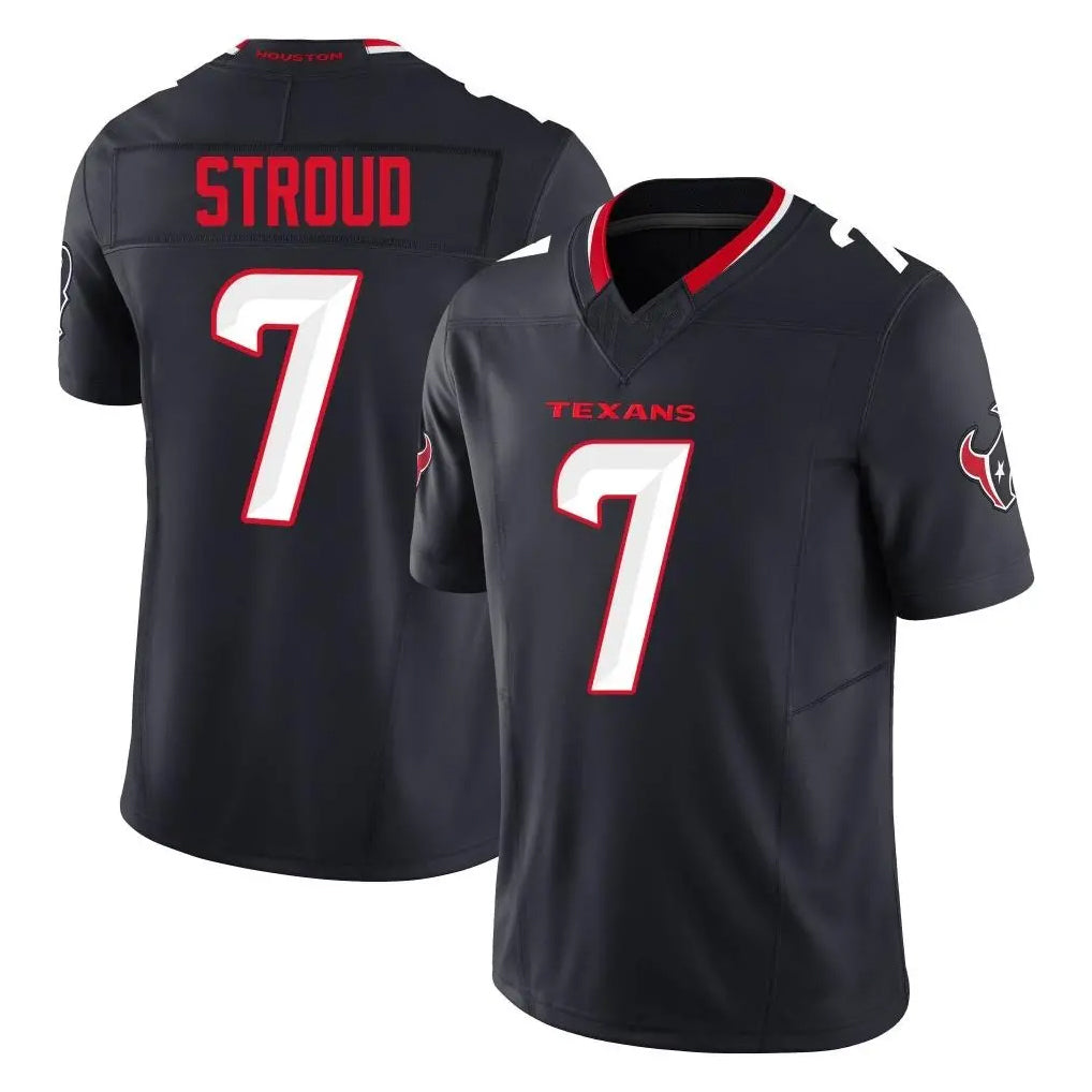 Kooe H.Texans #7 CJ Stroud Player Navy Limited Alternate Vapor F.U.S.E. Home Game Stitched Jerseys