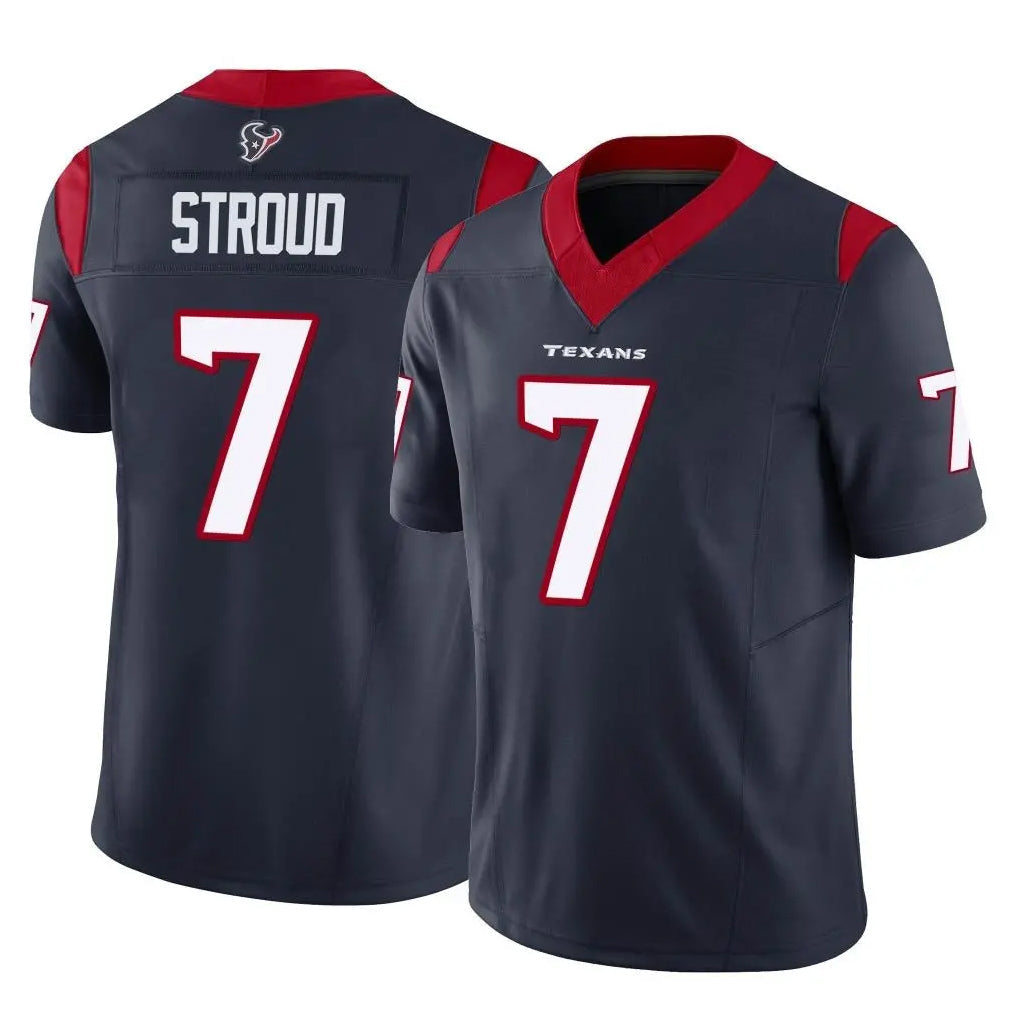 Kooe H.Texans #7 CJ Stroud Player Navy Limited Vapor F.U.S.E. Home Game Stitched Jerseys