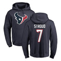 Kooe H.Texans #7 CJ Stroud Player Navy Pro Line Pullover Hoodie Limited Game Stitched Jerseys