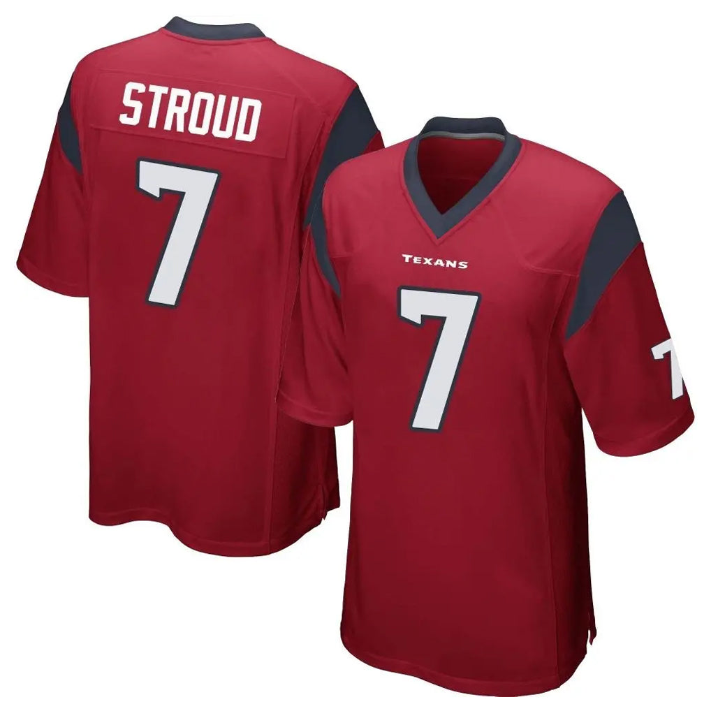 Kooe H.Texans #7 CJ Stroud Player Red Home Game Stitched Jerseys