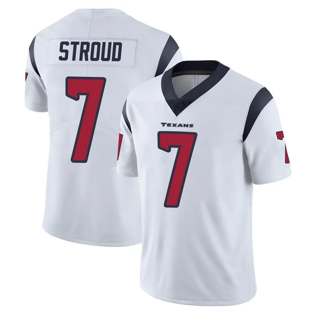 Kooe H.Texans #7 CJ Stroud Player White Limited Vapor Untouchable Home Game Stitched Jerseys