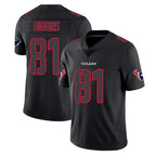 Kooe H.Texans #81 Jayden Higgins Player Black Impact Limited Game Stitched Jerseys