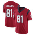 Kooe H.Texans #81 Jayden Higgins Player Red Limited Vapor Untouchable Home Game Stitched Jerseys