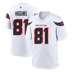 Kooe H.Texans #81 Jayden Higgins Player White Home Game Stitched Jerseys