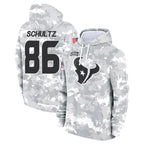 Kooe H.Texans #86 Dalton Schultz Player Arctic Camo Salute to Service Hoodies Limited Game Stitched Jerseys