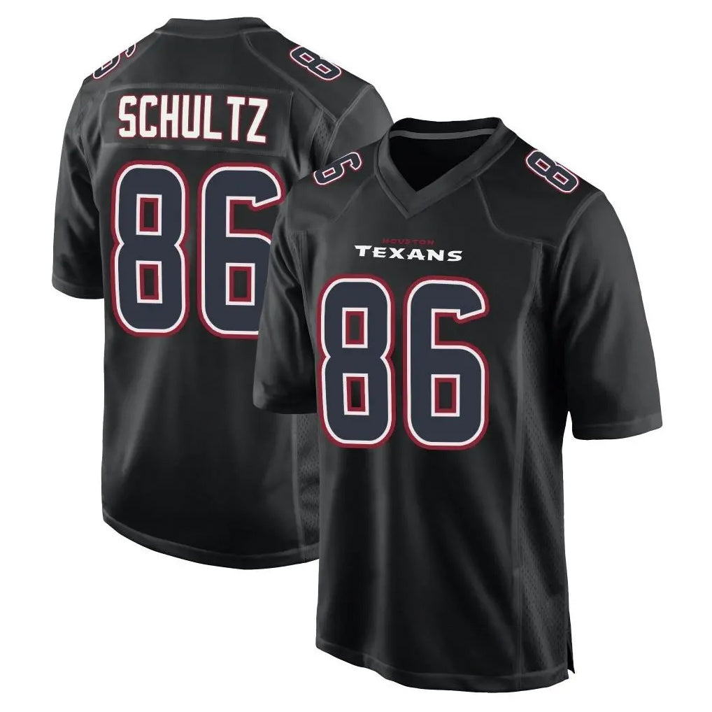 Kooe H.Texans #86 Dalton Schultz Player Black Fashion Home Game Stitched Jerseys