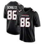 Kooe H.Texans #86 Dalton Schultz Player Carbon Black Fashion Home Game Stitched Jerseys