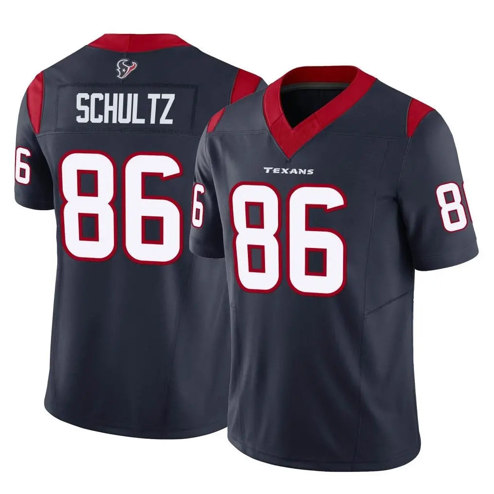 Kooe H.Texans #86 Dalton Schultz Player Navy Limited Vapor F.U.S.E. Home Game Stitched Jerseys