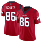 Kooe H.Texans #86 Dalton Schultz Player Red Limited Vapor F.U.S.E. Home Game Stitched Jerseys