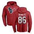 Kooe H.Texans #86 Dalton Schultz Player Red Pro Line Pullover Hoodie Limited Game Stitched Jerseys