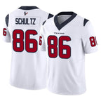 Kooe H.Texans #86 Dalton Schultz Player White Limited Vapor F.U.S.E. Home Game Stitched Jerseys