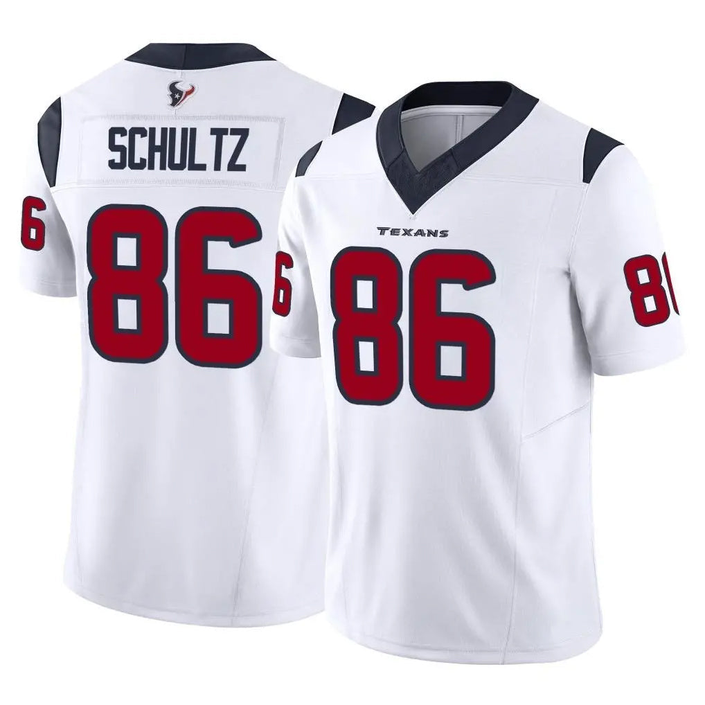 Kooe H.Texans #86 Dalton Schultz Player White Limited Vapor F.U.S.E. Home Game Stitched Jerseys