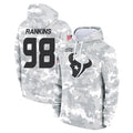 Kooe H.Texans #98 Sheldon Rankins Player Arctic Camo Salute to Service Hoodies Limited Game Stitched Jerseys