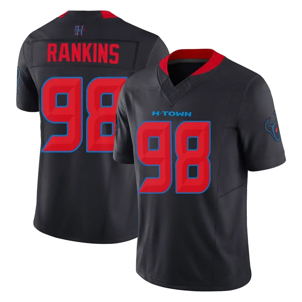Kooe H.Texans #98 Sheldon Rankins Player Navy Limited 2nd Alternate Vapor F.U.S.E. Home Game Stitched Jerseys