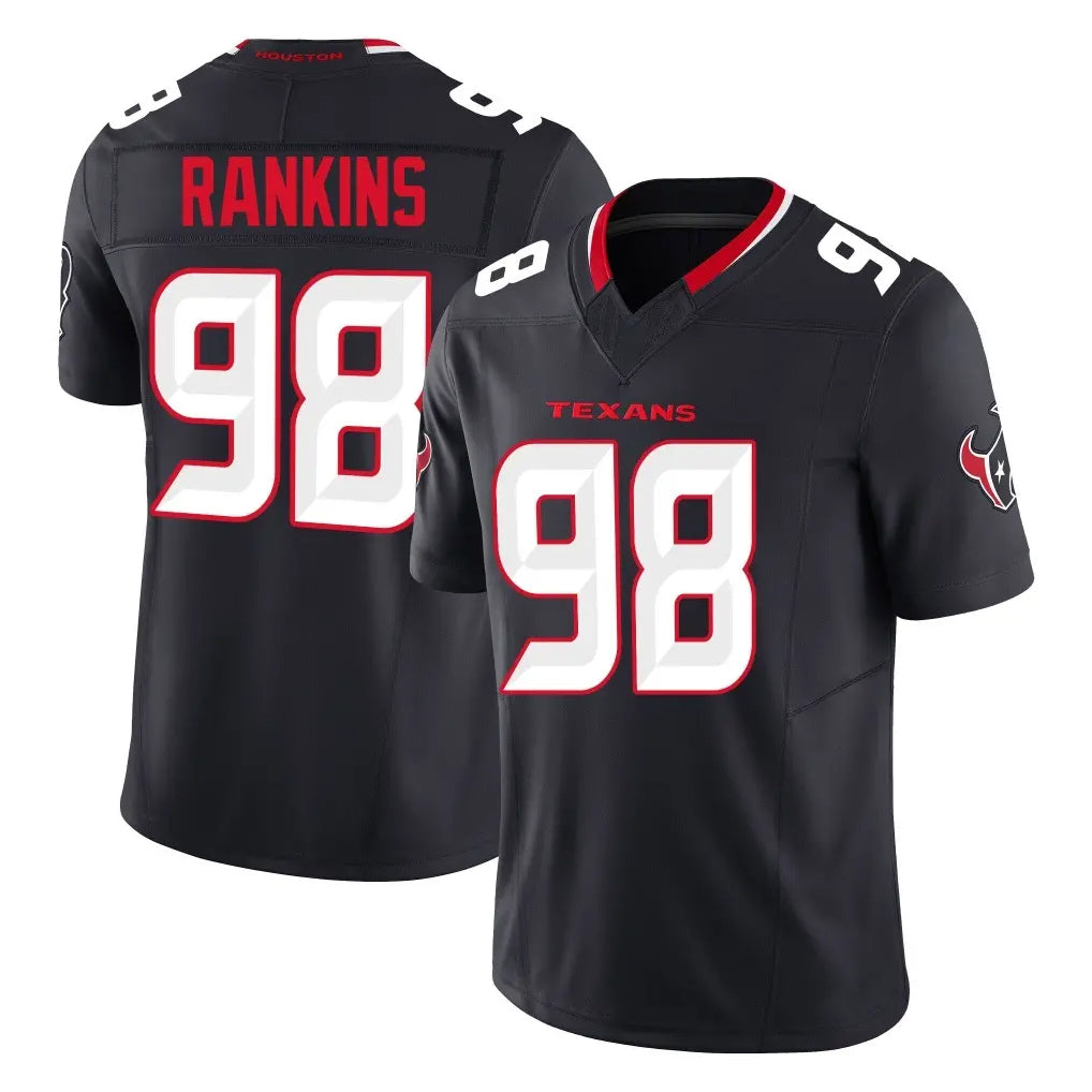 Kooe H.Texans #98 Sheldon Rankins Player Navy Limited Alternate Vapor F.U.S.E. Home Game Stitched Jerseys