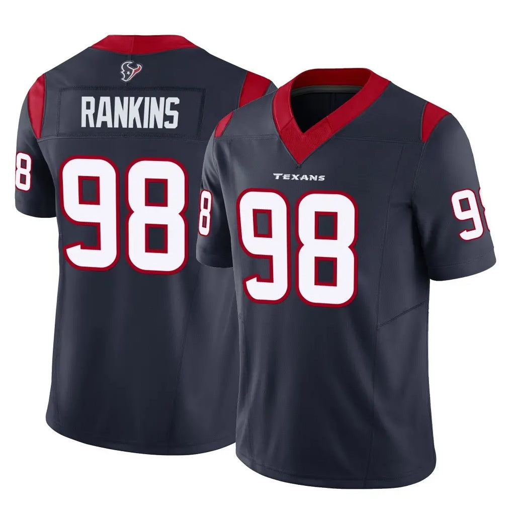Kooe H.Texans #98 Sheldon Rankins Player Navy Limited Vapor F.U.S.E. Home Game Stitched Jerseys