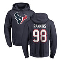 Kooe H.Texans #98 Sheldon Rankins Player Navy Pro Line Pullover Hoodie Limited Game Stitched Jerseys
