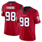 Kooe H.Texans #98 Sheldon Rankins Player Red Limited Vapor F.U.S.E. Home Game Stitched Jerseys