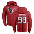 Kooe H.Texans #98 Sheldon Rankins Player Red Pro Line Pullover Hoodie Limited Game Stitched Jerseys
