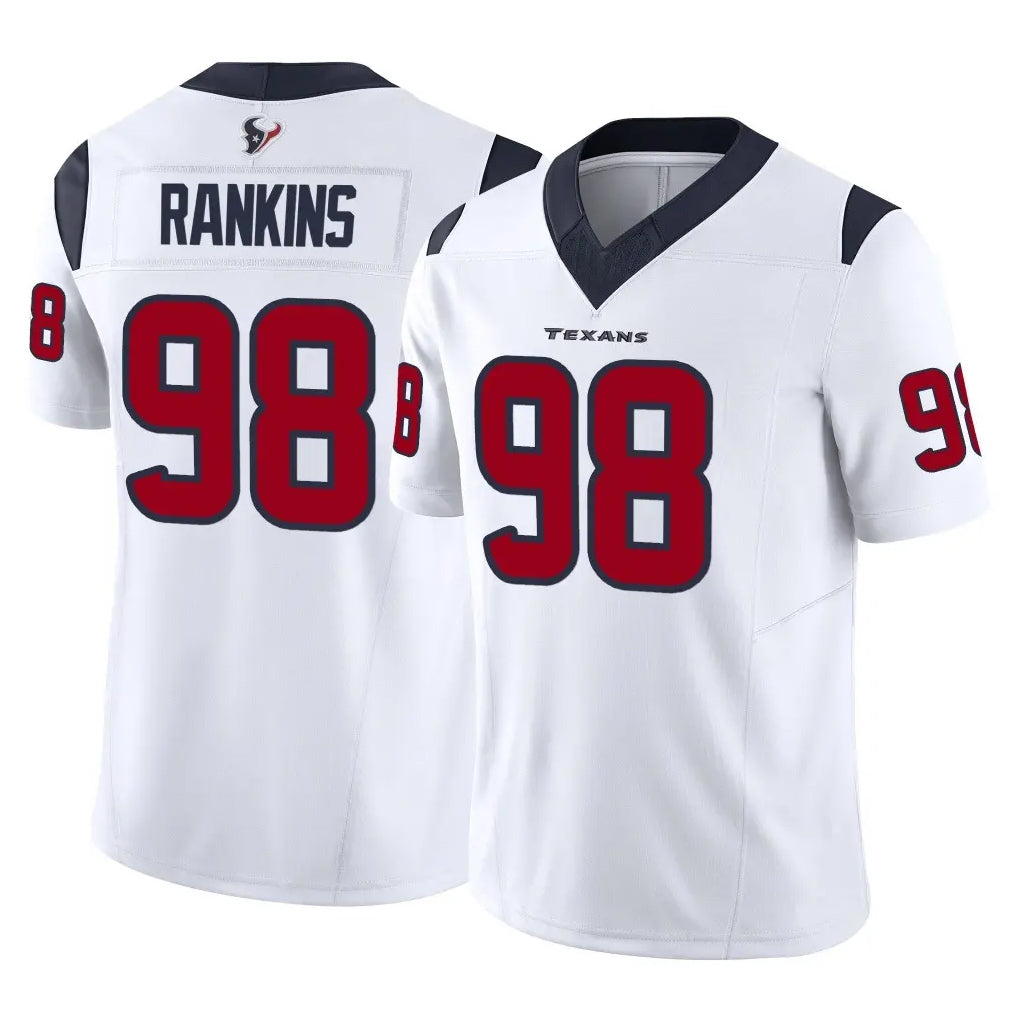 Kooe H.Texans #98 Sheldon Rankins Player White Limited Vapor F.U.S.E. Home Game Stitched Jerseys