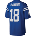 Kooe IN.Colts #18 Peyton Manning Mitchell & Ness Royal Big & Tall 1998 Retired Player Replica Stitched Puhic  Jersey