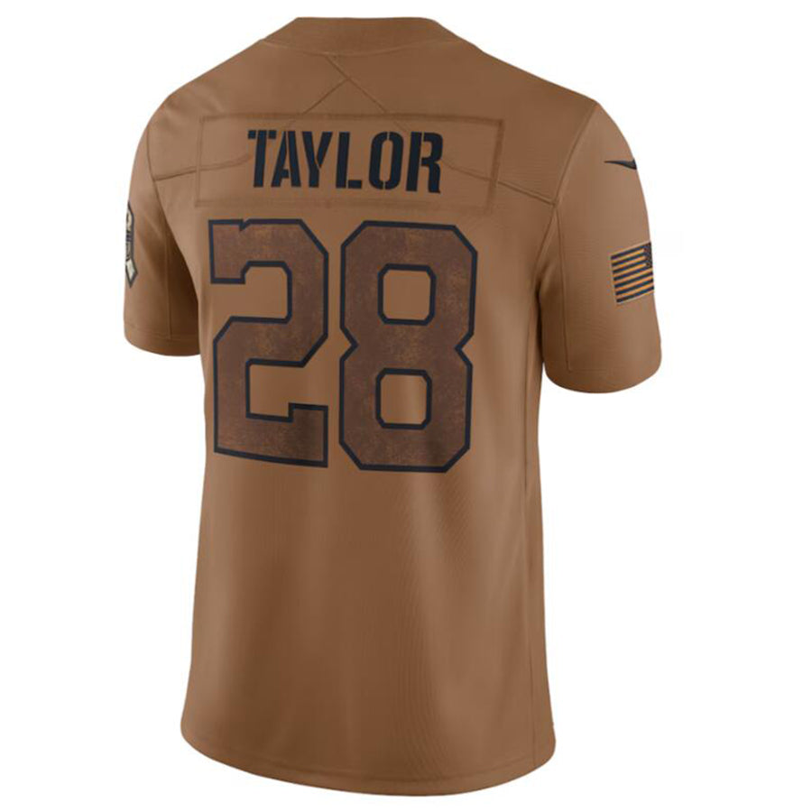Kooe IN.Colts #28 Jonathan Taylor Brown 2023 Salute To Service Limited Jersey Stitched Jersey