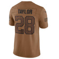 Kooe IN.Colts #28 Jonathan Taylor Brown 2023 Salute To Service Limited Jersey Stitched Jersey