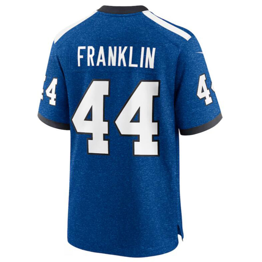 Kooe IN.Colts #44 Zaire Franklin Royal Indiana Nights Alternate Game Jersey American Stitched Football Jerseys