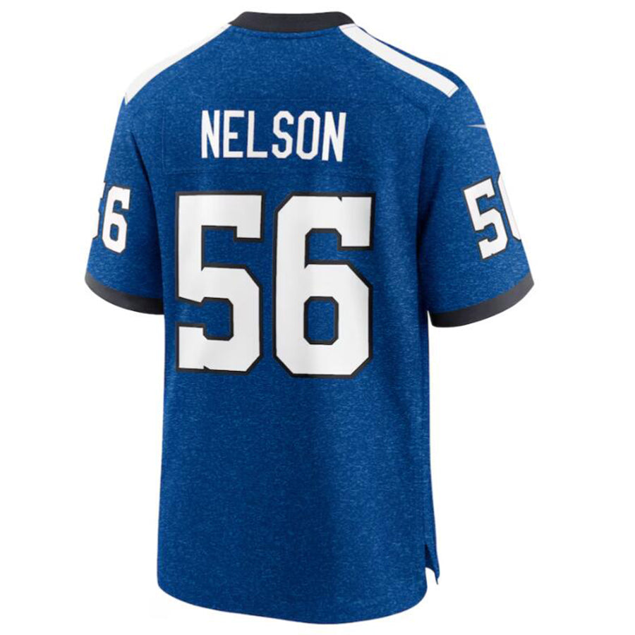 Kooe IN.Colts #56 Quenton Nelson Royal Indiana Nights Alternate Game Jersey American Stitched Jerseys