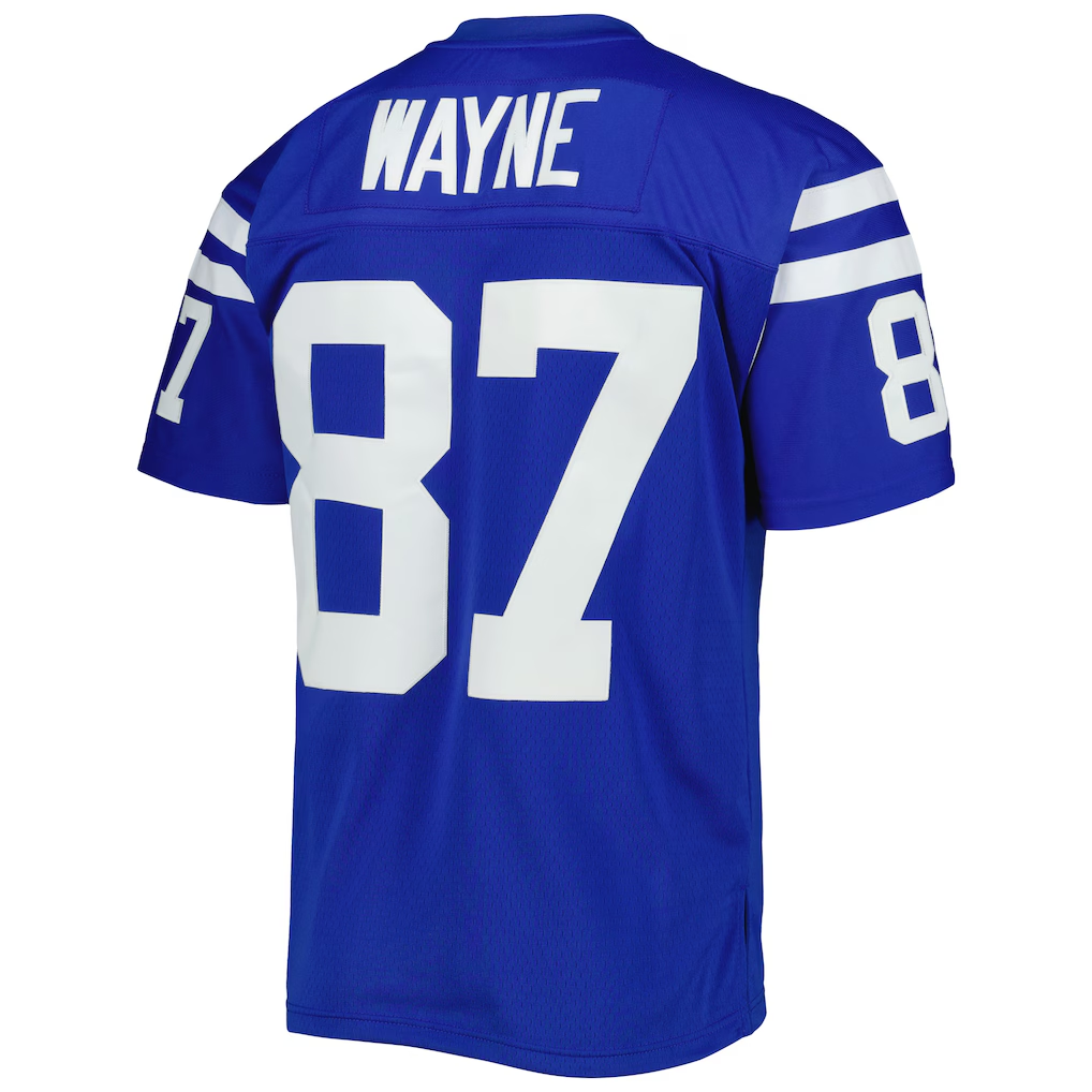 Kooe IN.Colts #87 Reggie Wayne Mitchell & Ness Royal Legacy Replica Jersey