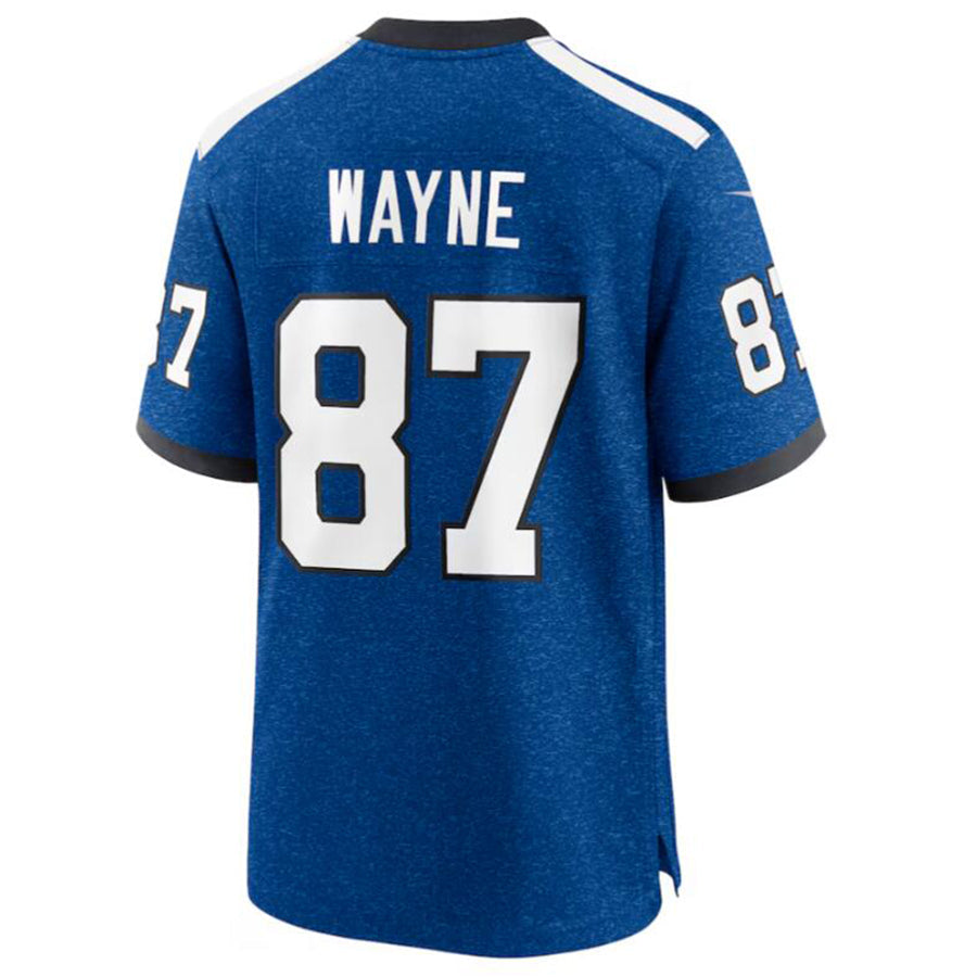 Kooe IN.Colts #87 Reggie Wayne Royal Retired Player Game Jersey American Stitched Football Jerseys