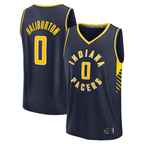 Kooe I.Pacers #0 Tyrese Haliburton  Navy Fast Break Replica Jerseys - Icon Edition