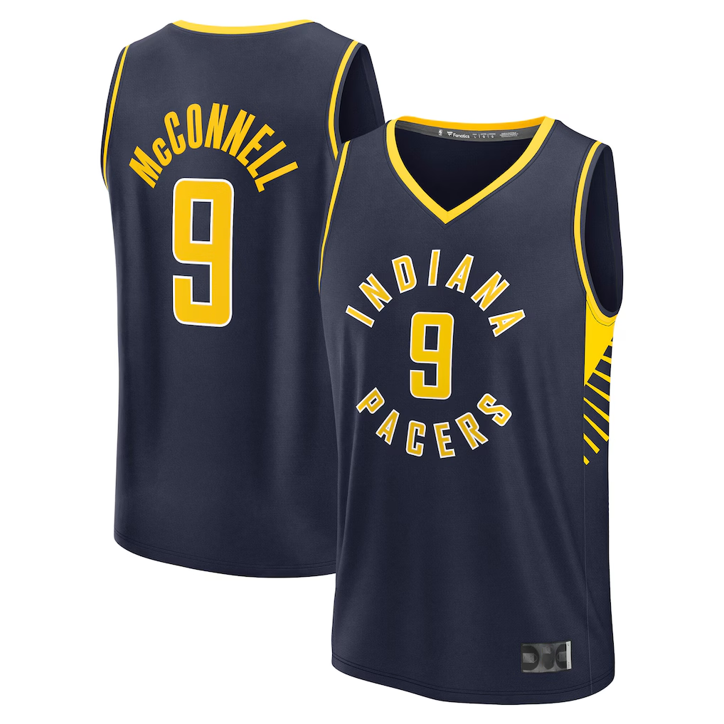 Kooe I.Pacers #9 T.J. McConnell  Navy Fast Break Replica Jerseys - Icon Edition