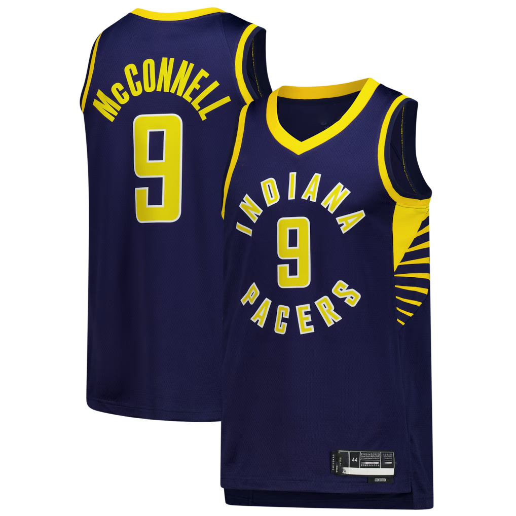 Kooe I.Pacers #9 T.J. McConnell Navy Swingman Jerseys - Icon Edition