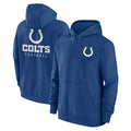 Kooe IN.Colts Blue Sideline Club Fleece Long Sleeve Hoodie Limited Blank Player Stitched Jerseys