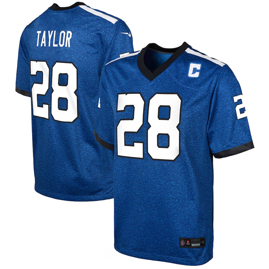 Kooe IN.Colts Indiana Nights Alternate Game Stitched Jerseys - Royal - #28 Jonathan Taylor Player