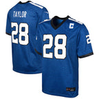 Kooe IN.Colts Indiana Nights Alternate Game Stitched Jerseys - Royal - #28 Jonathan Taylor Player