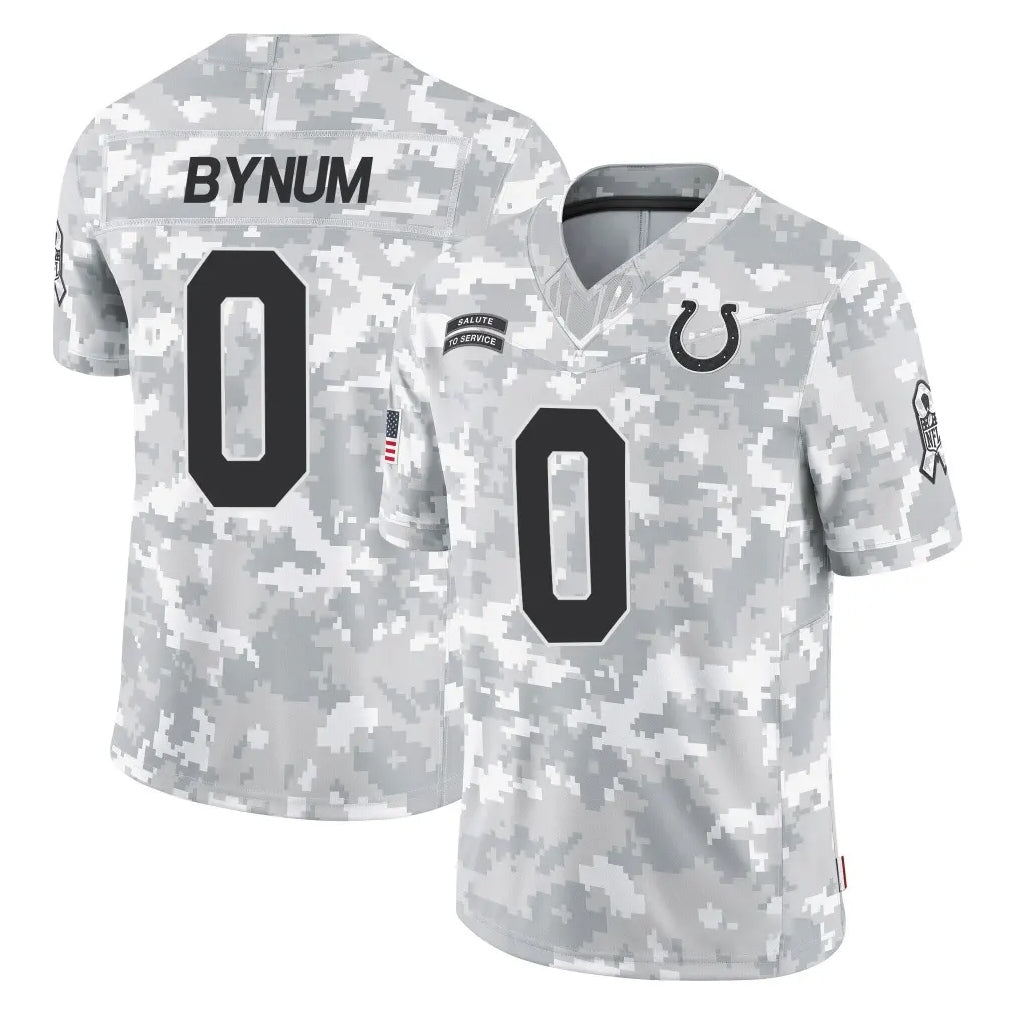 Kooe IN.Colts #0 Camryn Bynum Player Arctic Camo Salute To Service Limited Game Stitched Jerseys