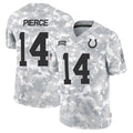 Kooe IN.Colts #14 Alec Pierce Player Arctic Camo Salute to Service Limited Stitched Jerseys