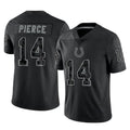 Kooe IN.Colts #14 Alec Pierce Player Black Reflective Limited Game Stitched Jerseys