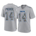 Kooe IN.Colts #14 Alec Pierce Player Gray Atmosphere Fashion Home Game Stitched Jerseys