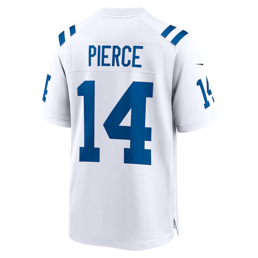 Kooe IN.Colts #14 Alec Pierce Player White Home Game Stitched Jerseys